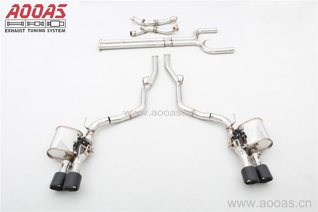 2019 Maserati Quattroporte 3.0T All SS304 / Decat (Catless) Downpipe+Valvetronic Catback System